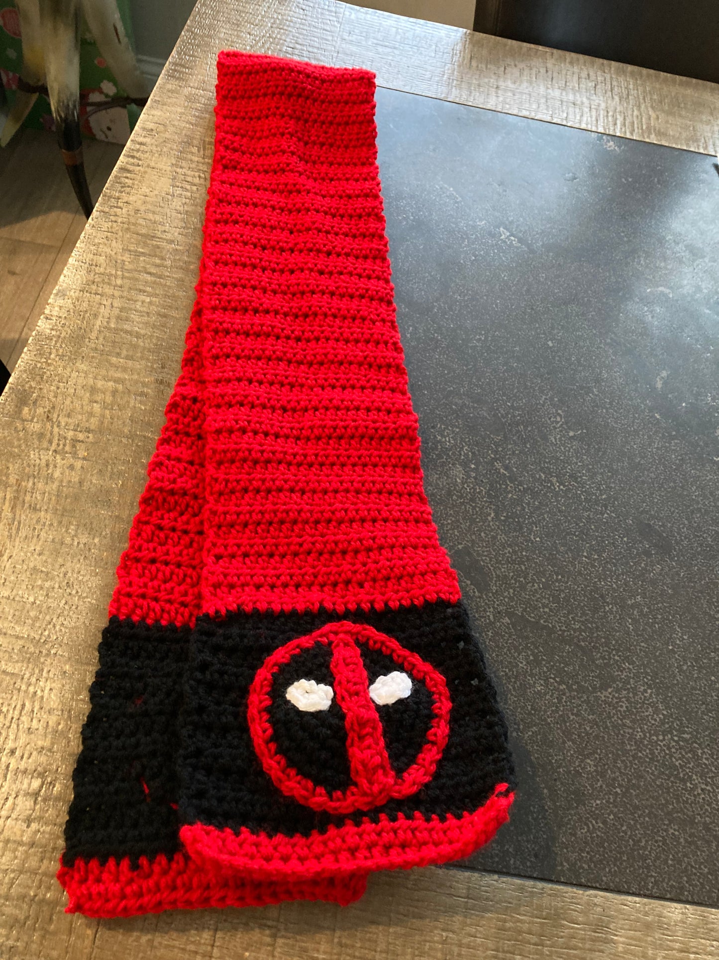 Crochet Deadpool Scarf