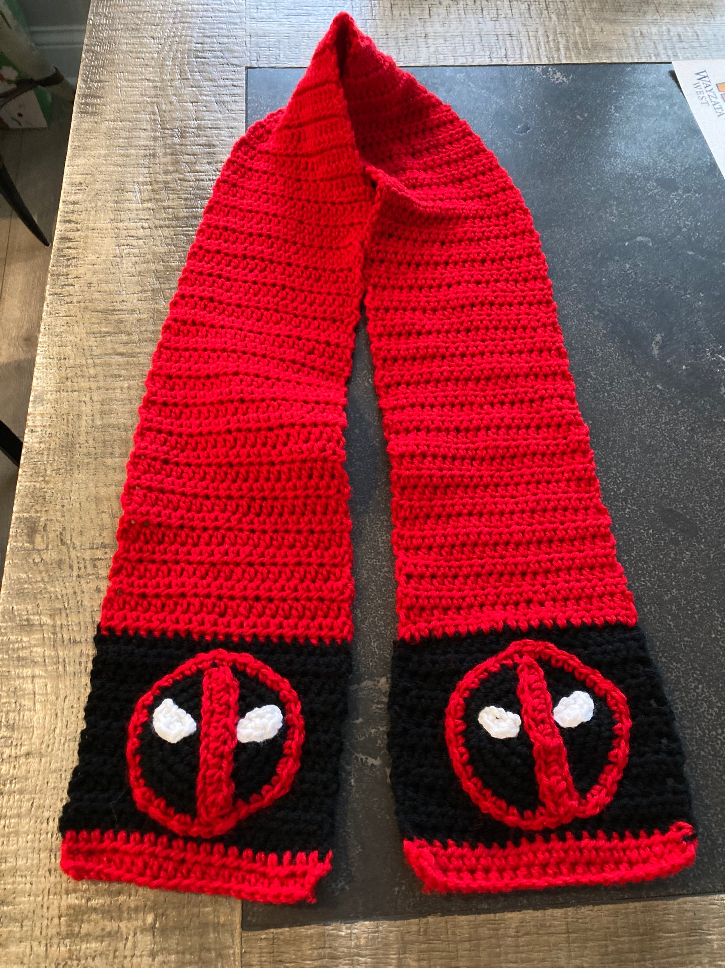 Crochet Deadpool Scarf