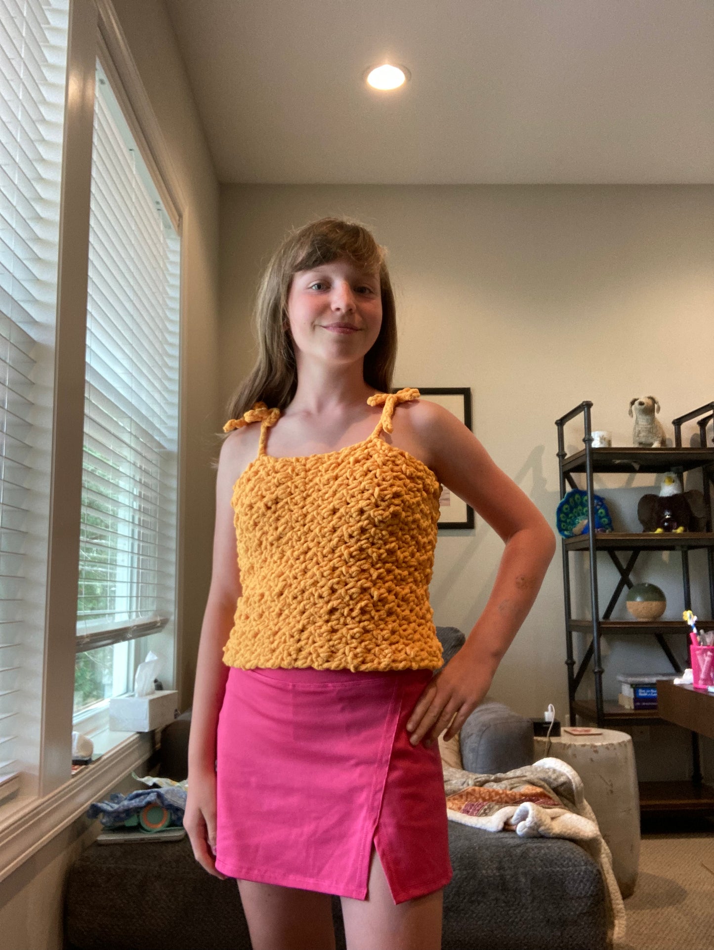 Crochet bulky shirt