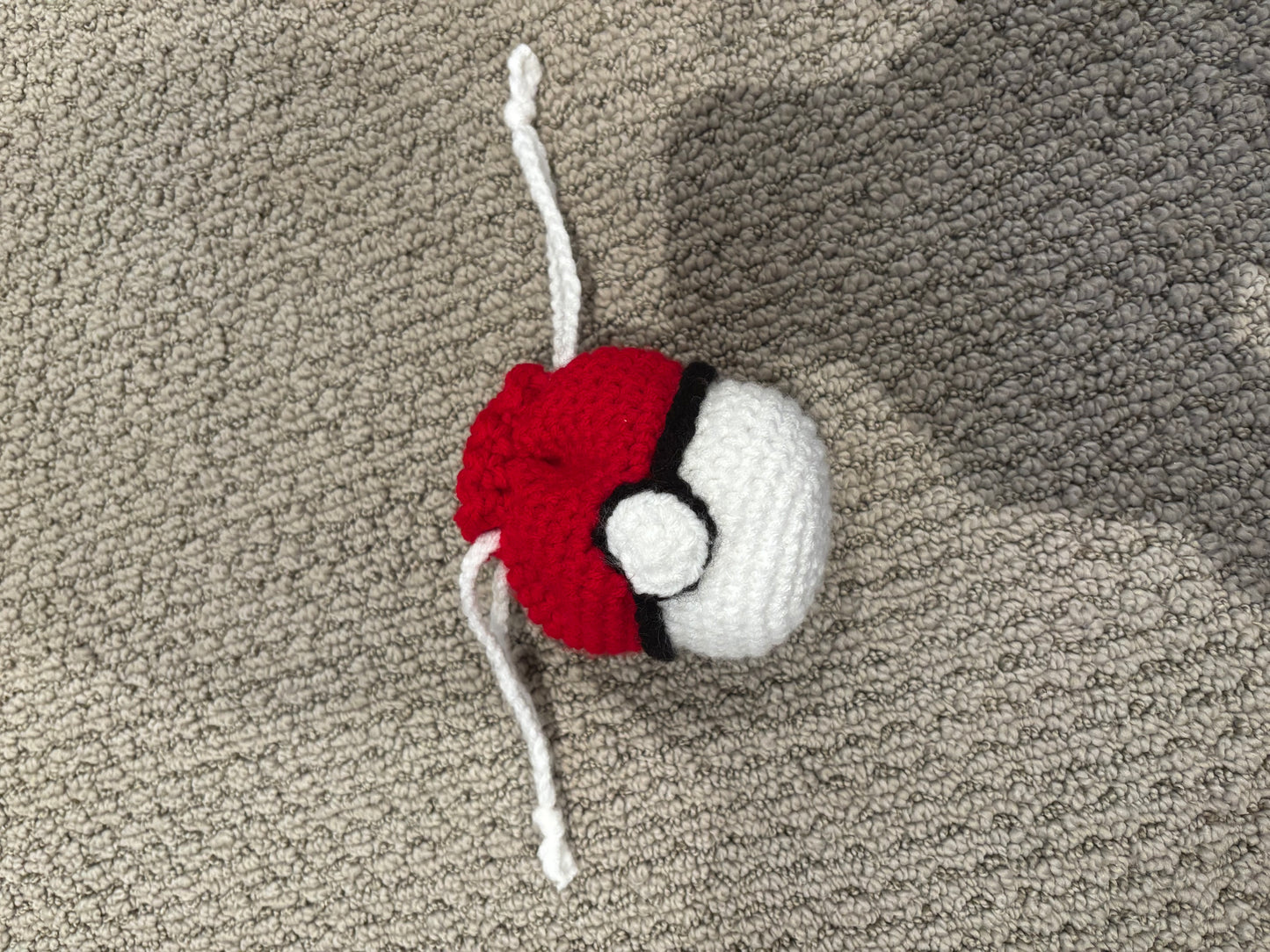 Pokéball Crochet Drawstring Bag