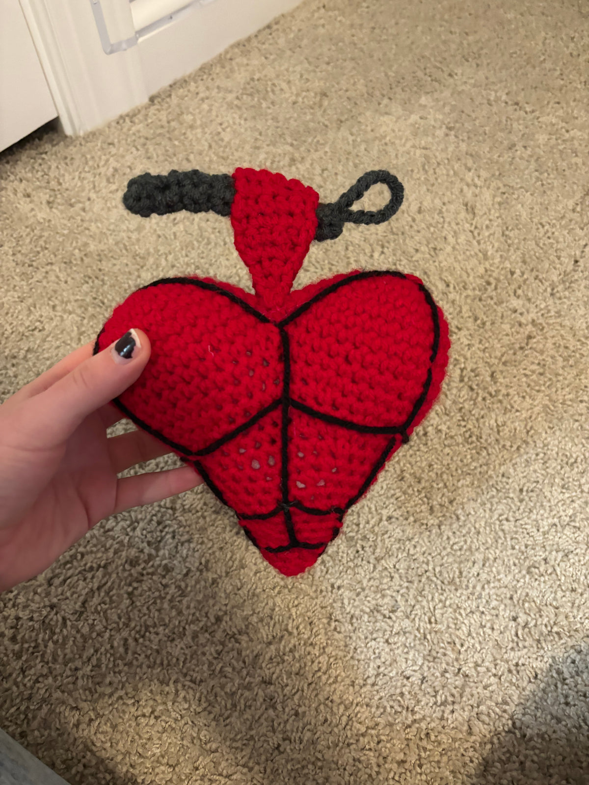 Heart Grenade Crochet Plush