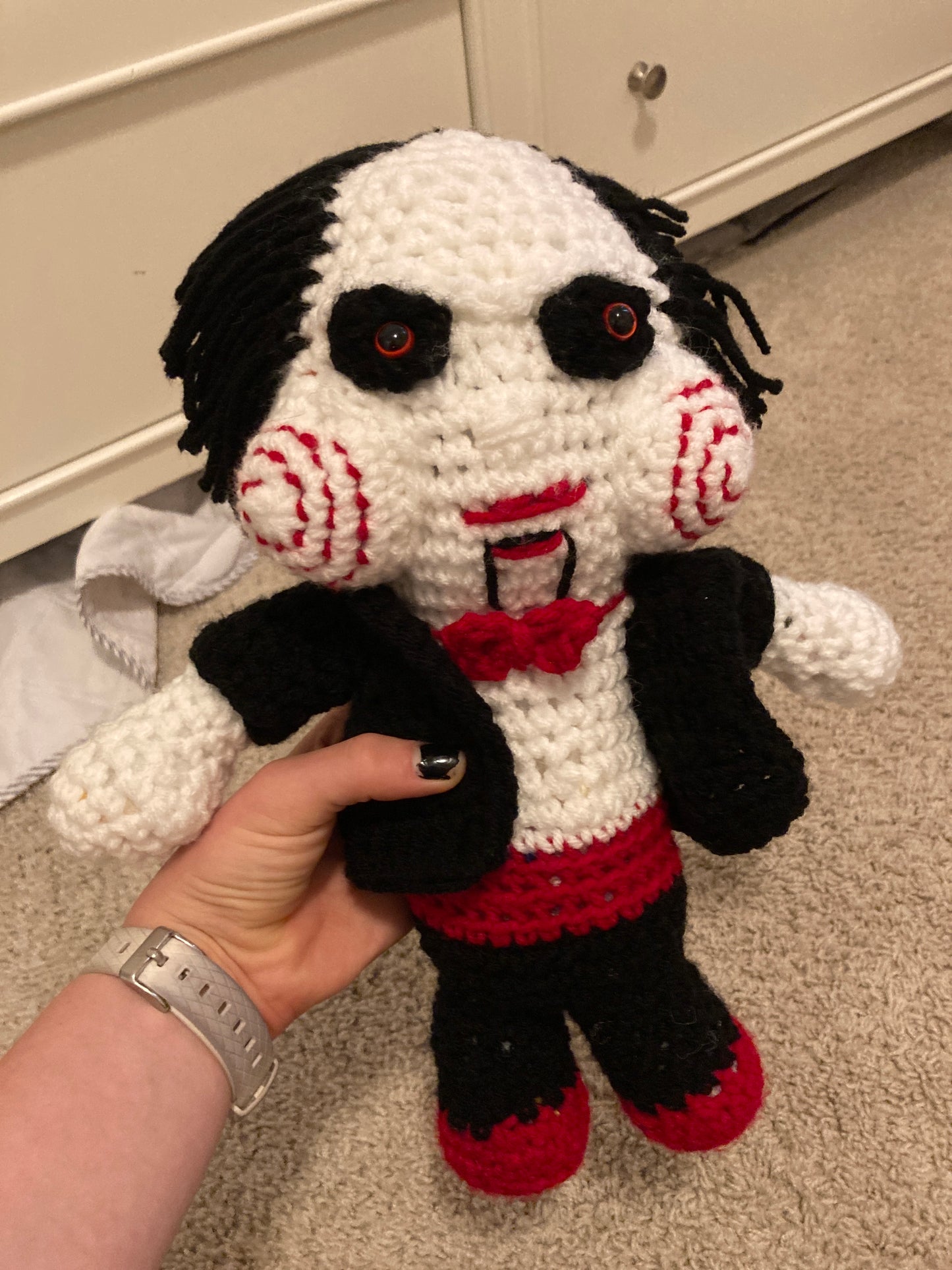 Jigsaw crochet plush