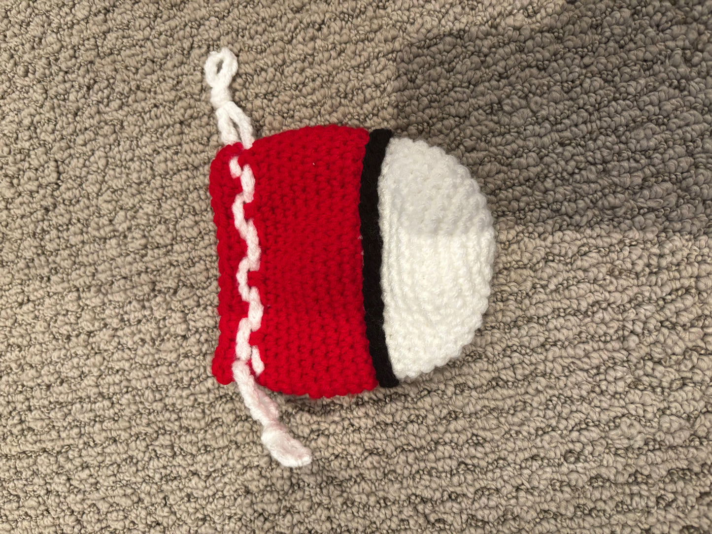 Pokéball Crochet Drawstring Bag
