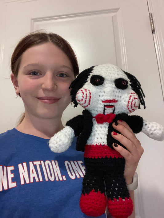 Jigsaw crochet plush