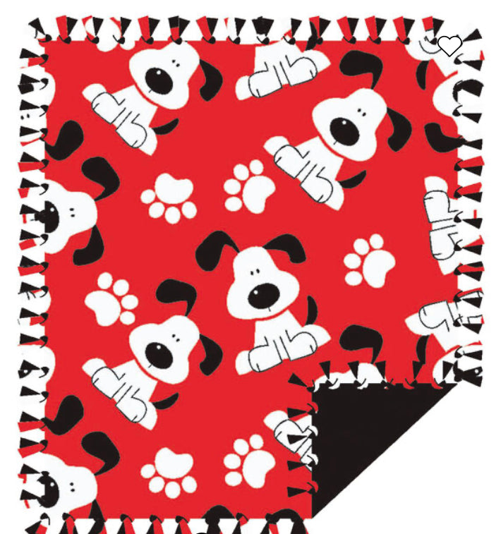 Pup Love Tie Blanket